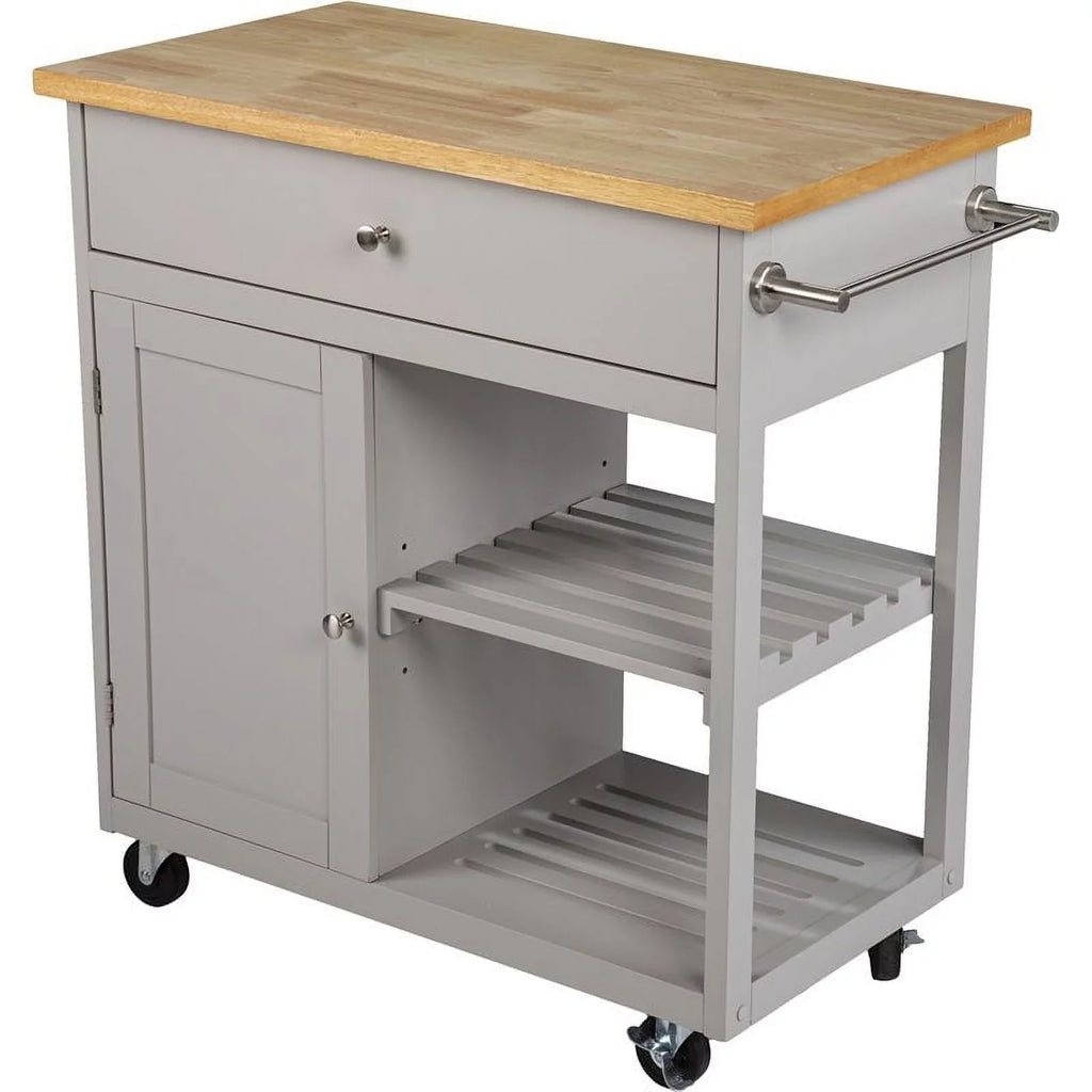 in Bowery Cart Gray and Cool Hill Kitchen Modern Wooden Natural