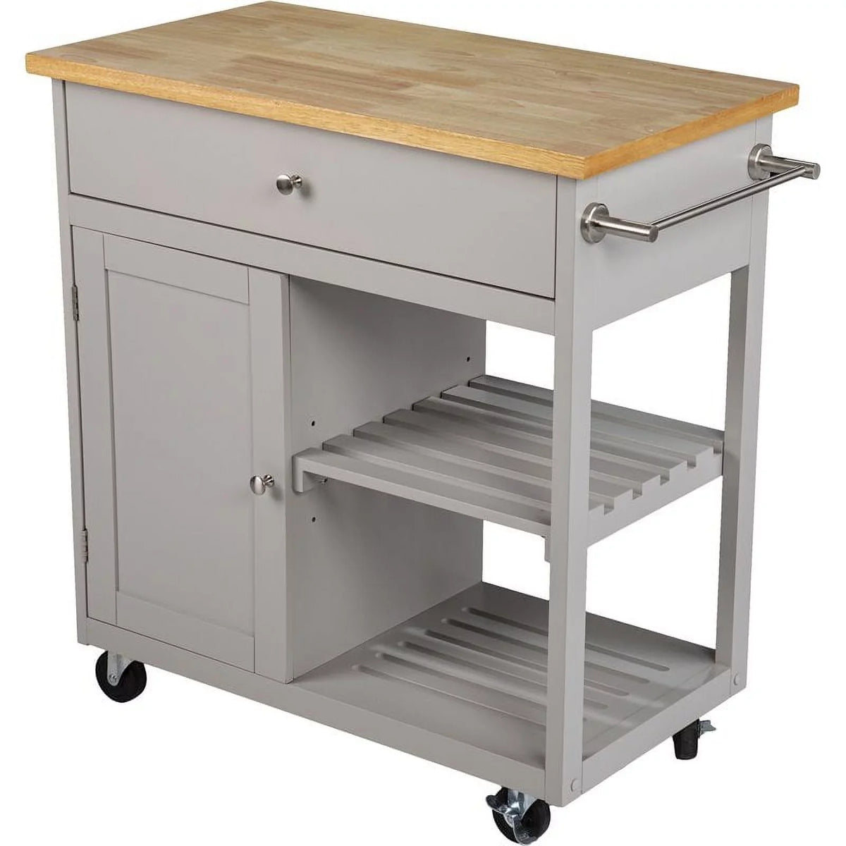 in Bowery Cart Gray and Cool Hill Kitchen Modern Wooden Natural