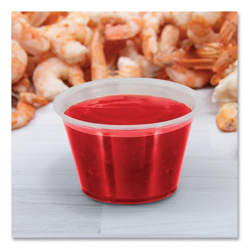 400PC Conex Polypropylene oz. 4 - Containers Dart Portion Complements Clear (2500/Carton)]