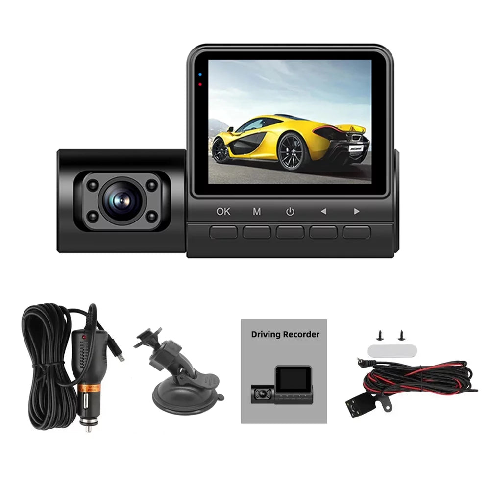 Cameras Mirror Car Video Clear Recorder Rearview Pinnaco Dash Car Camera 2in Camcorder Recording 3 Auto Safety
