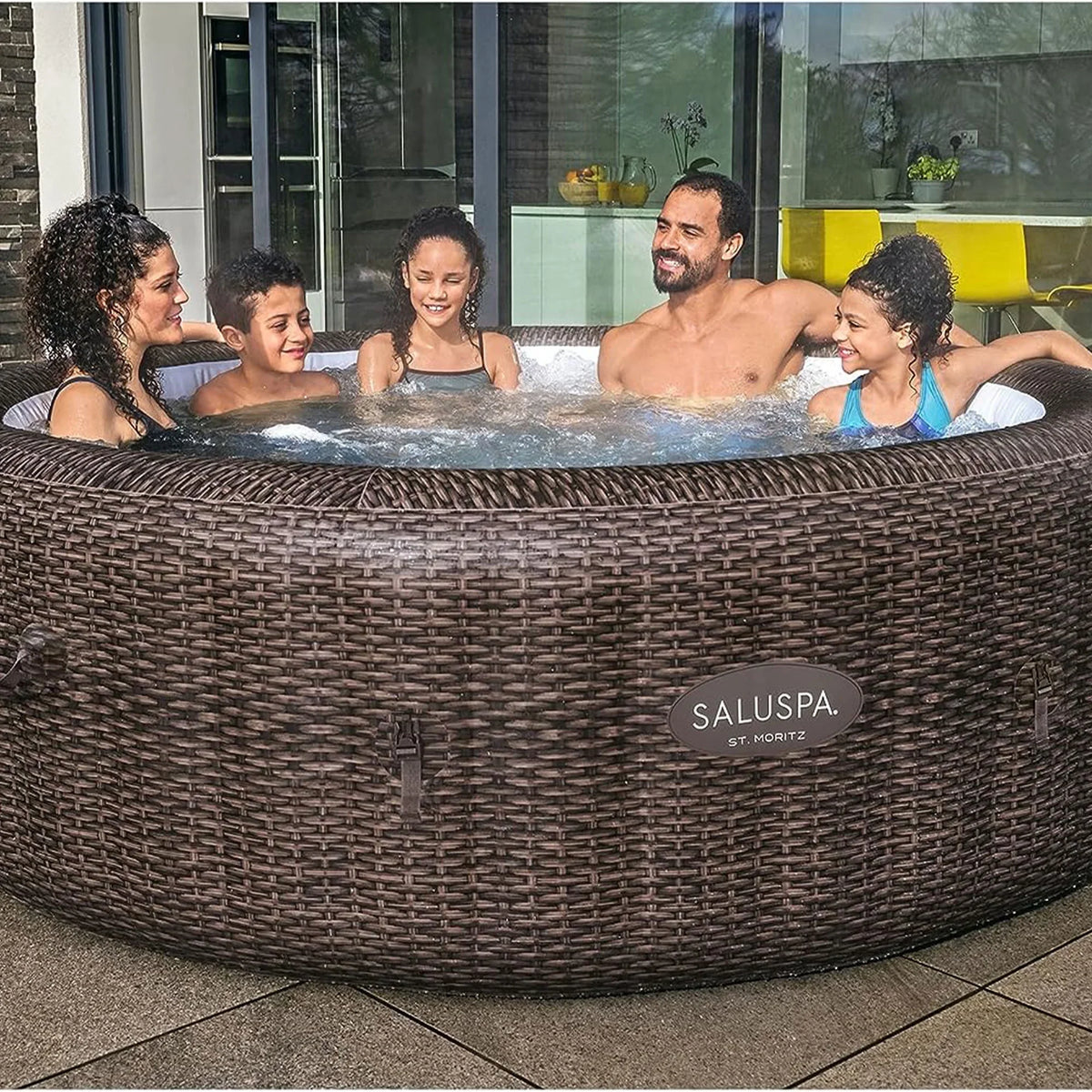 4 SaluSpa & Headrest St Bestway 4 Spa Hot w/Set Seat Pillows Moritz Tub of