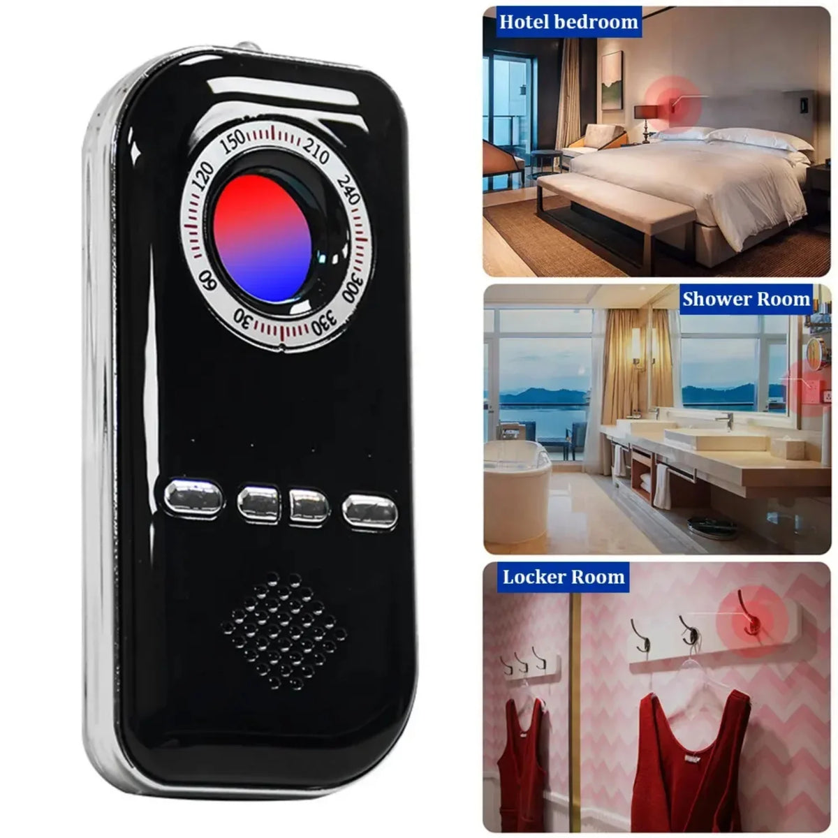 GPS Phone Spy Anti Camera Detector K300 Wireless Hidden RUseeN Anti-theft Signal