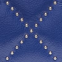 Wristlet Women's Rhinestone DKNY Leather Faux Blue Quilted