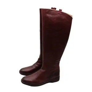 Meyer US) Sarto Almond Padded Detailing Stitch Block Franco Toe Womens Heel(dimension 9 Burgundy