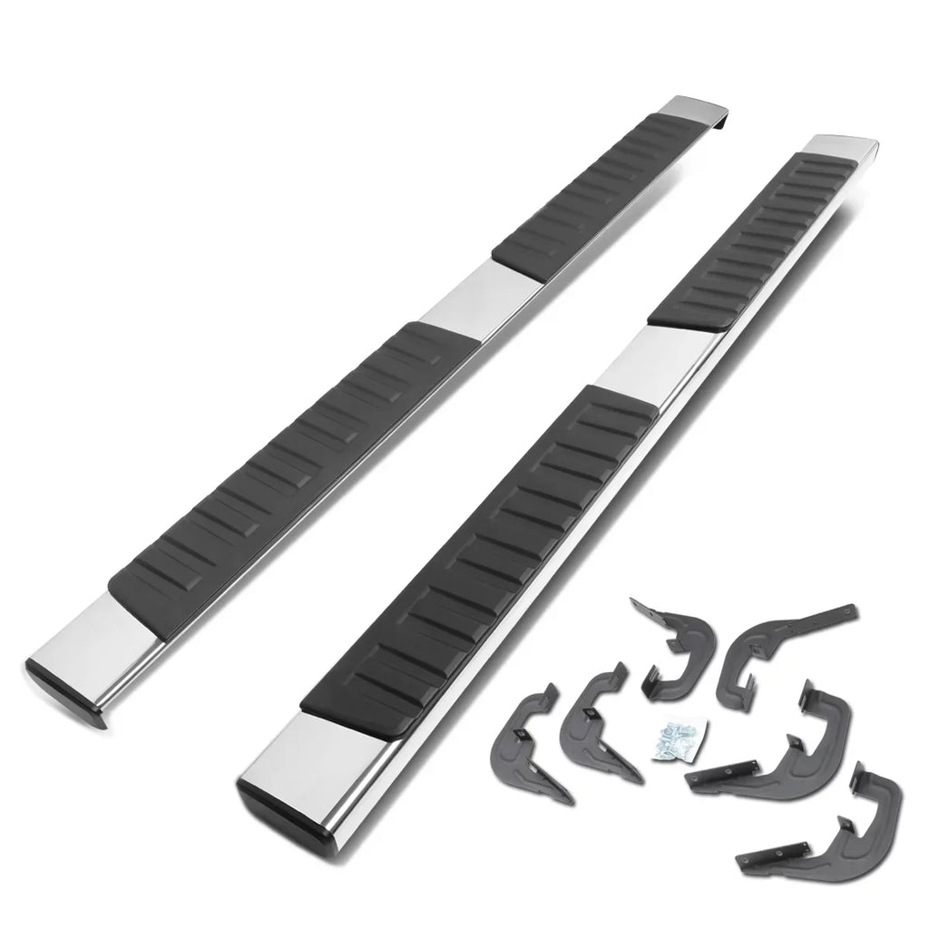 Board Side Silverado/GMC Nerf 6" DNA STEPB-ZTL-8017 Motoring Running Cab 3500HD for Stainless 2007 Chevy 1500 Step Bar to Steel Sierra Crew 2019 2500HD