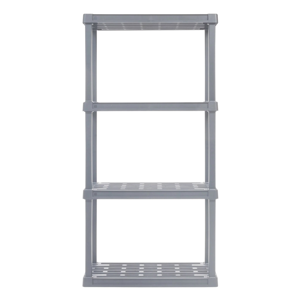 Shelf lb. USA Plastic Capacity, 4-Tier Gray Elephant IRIS Total Storage Rack 160 with