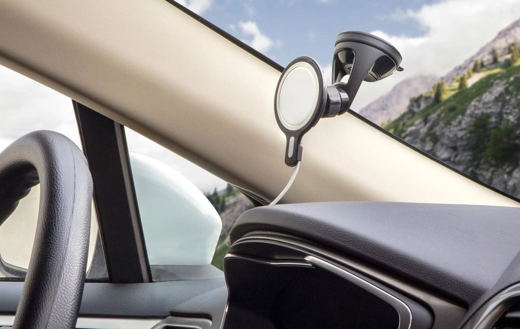 Kit MSC MagSafe Holder (MagSafe with Is MSHWDPD20-SP MagicMount Phone Charger Mount Compatible Window/Dash Chargers, NOT Black Car Included) Scosche
