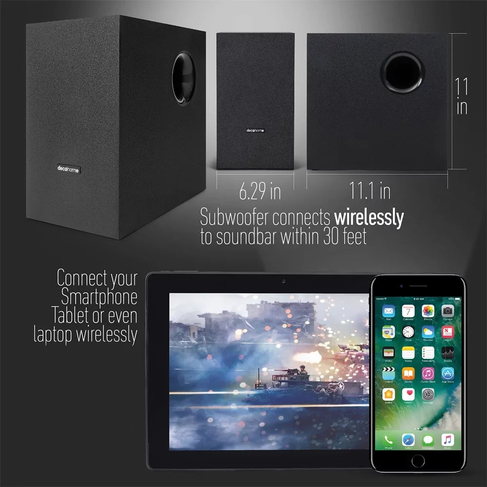 Wall Mount, Gear Screen 2020 TV X800H Smart UHD with Adapter, TV XBR43X800H and 4K Deco Subwoofer, 43-inch with Soundbar Bundle 6-Outlet Essentials (2020) Cleaner Surge LED 60W
