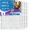 HVAC AIRX 4 1500 13 Filter Air - 18x24x1 AIR. & Pleated Premium AC Filters MPR Conditioner Comparable to USA 2200 18x24x1 CLEAN 9 Electrostatic WICKED Made Air Furnace FPR Filter FILTERS MERV Pack by