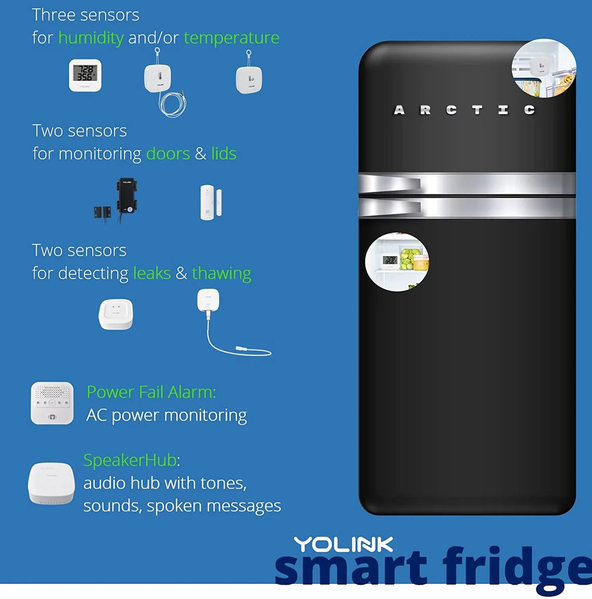 2 Range Smartphone Humidity Fridge Wide with Freezer Smart / to Alerts, Pet Monitoring Temperature Sensor Included Pack Works (-22 158 - IFTTT, degrees) Cage/Tank Hub Monitoring for Wireless Alexa