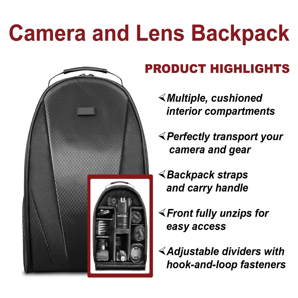 Memory, EOS ZeeTech 64GB 18-55mm SanDisk T100 Canon with / Camera Rebel and Bundle Backpack DSLR Lens, Tripod, 4000D