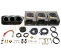 Set Fiberglass Package 2002-2007 7 GlowShift Subaru GS3 Gauge Tinted Color Impreza WRX with Triple Dashboard Gauge