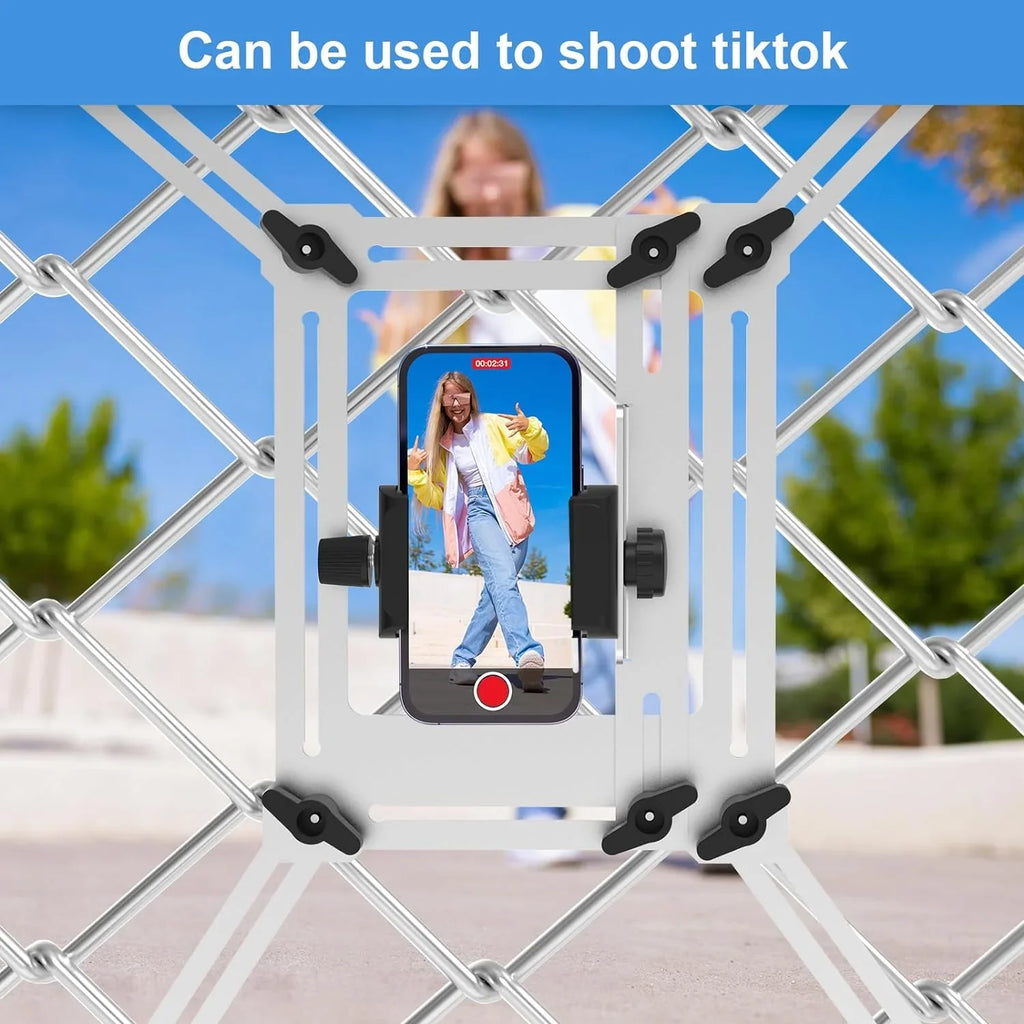Baseball,Softball Fence Chain Fence iPhone, Recording Digital Link Phones, Camera, GoPro, Action for for Mount to a
