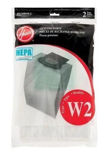 Type Bag 401080W2 HEPA W2 Hoover (6-Pack),