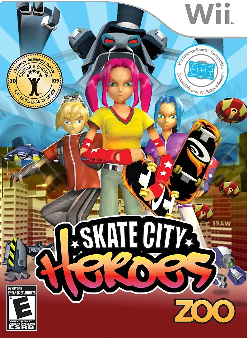 City Heroes Nintendo - Skate Wii