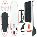 Red and Inflatable Set Paddleboard White Walmeck