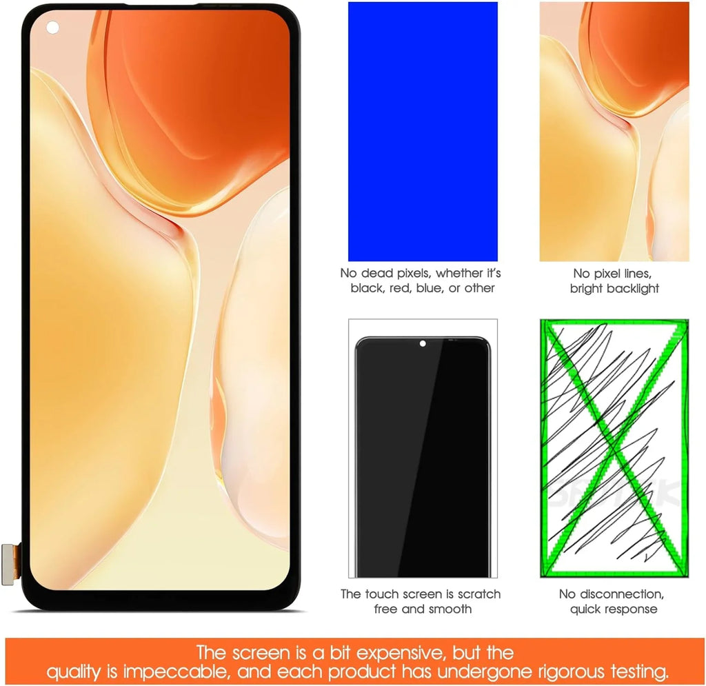 Oneplus LCD Digitizer Fingerprint) KB2005 KB2000 Repair 8T+ Assembly KB2001 8T Replacement KB2003 Screen Screen for (Support Part 5G Touch OLED Display