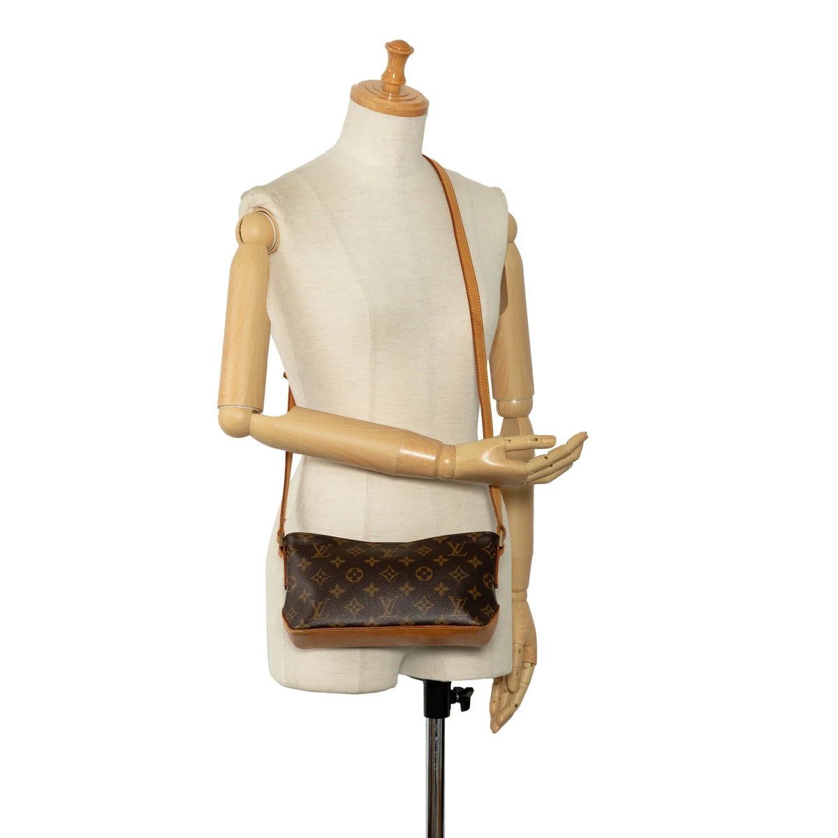 Unisex Trotteur (Good) Pre-Owned Brown Bag Canvas Monogram Authenticated Crossbody