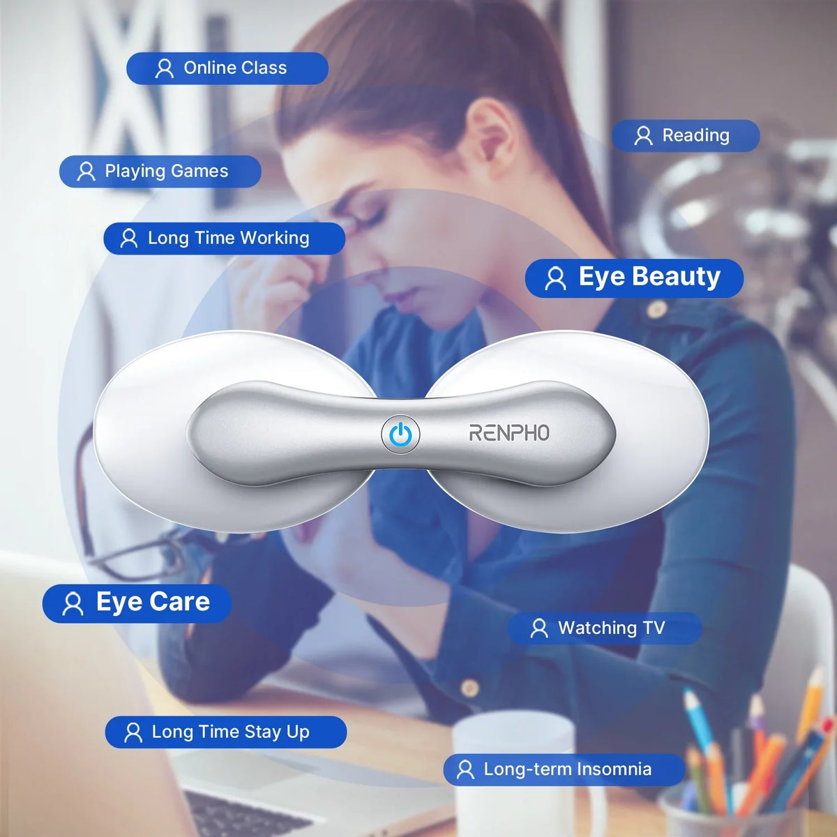 Care Eye for with Eye & RENPHO Cooling Care Relax Spa Heating Pods Beauty