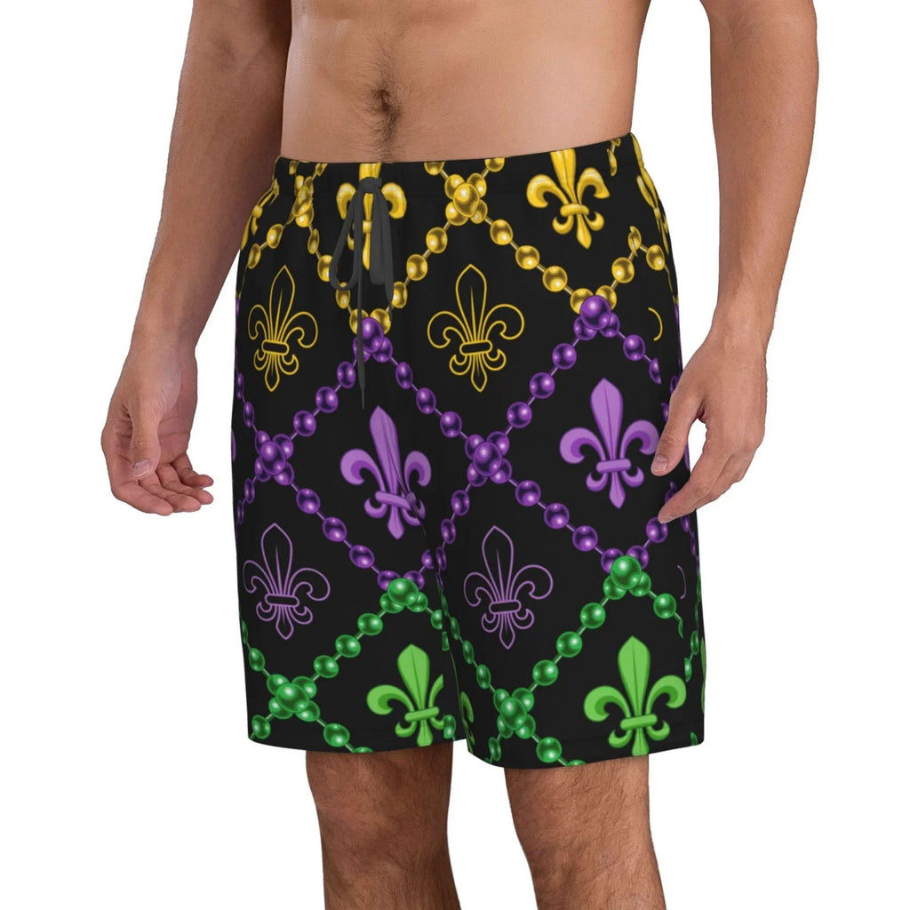 Swim Funny Dry Beach Gra With Shorts Trunks Swim Lukts Geometric Shorts Quick Mardi Mens