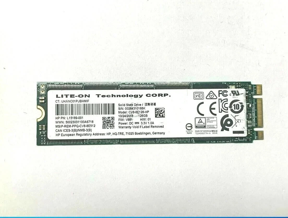 Restored X360 TLC M2 State Solid Drive 14-DH0046TX Like (Refurbished L51128-001 Pavilion HP 128GB SATA3 New) -