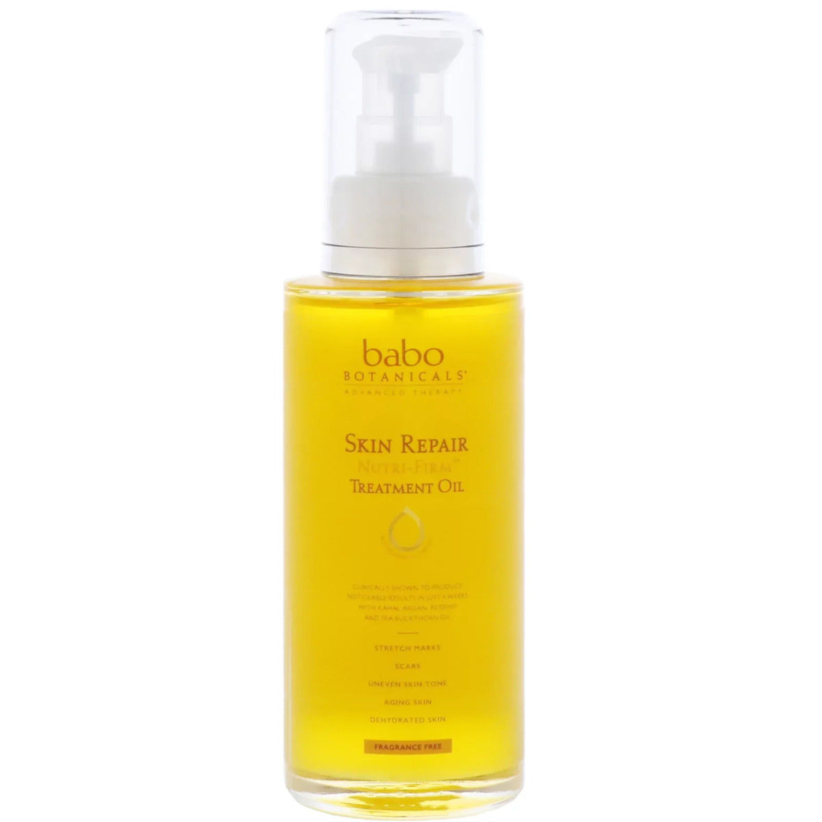 Firm Skin for Mark Stretch Treatment Repair Babo Botanicals Sensitive Oil 3.4 Nutri Oz Free, Skin, Fragrance