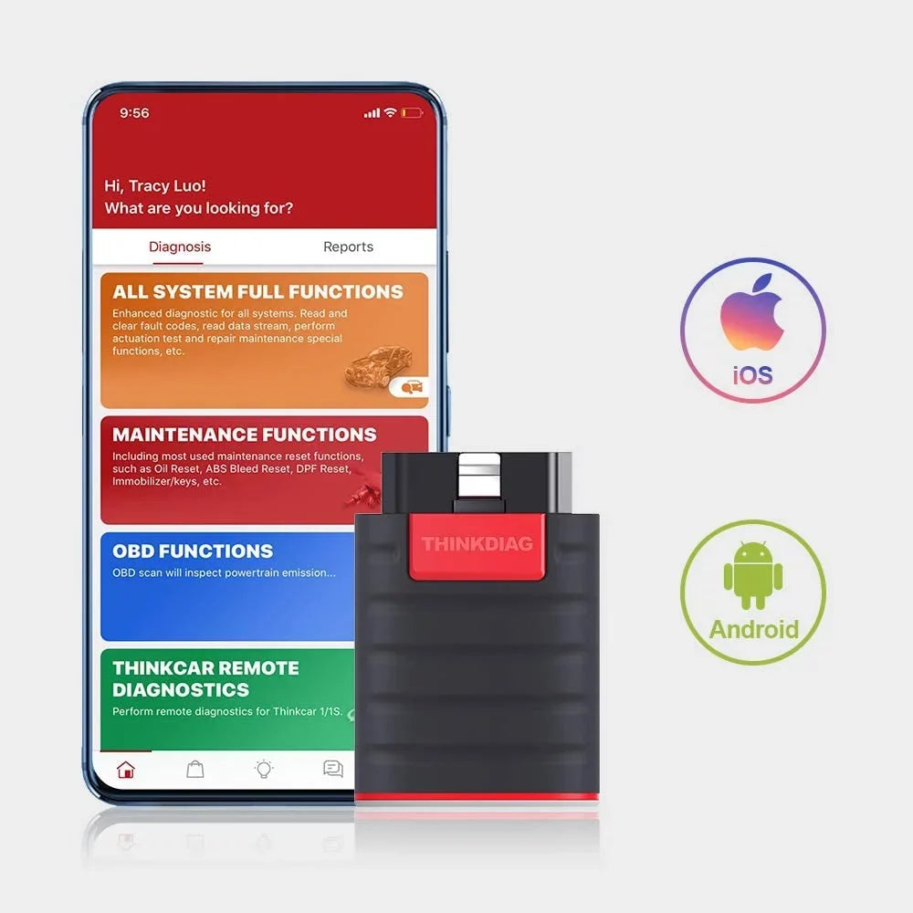 Bluetooth, Diagnostic Reader Scanner Bluetooth thinkcar Code ThinkDiag OBD2 Car