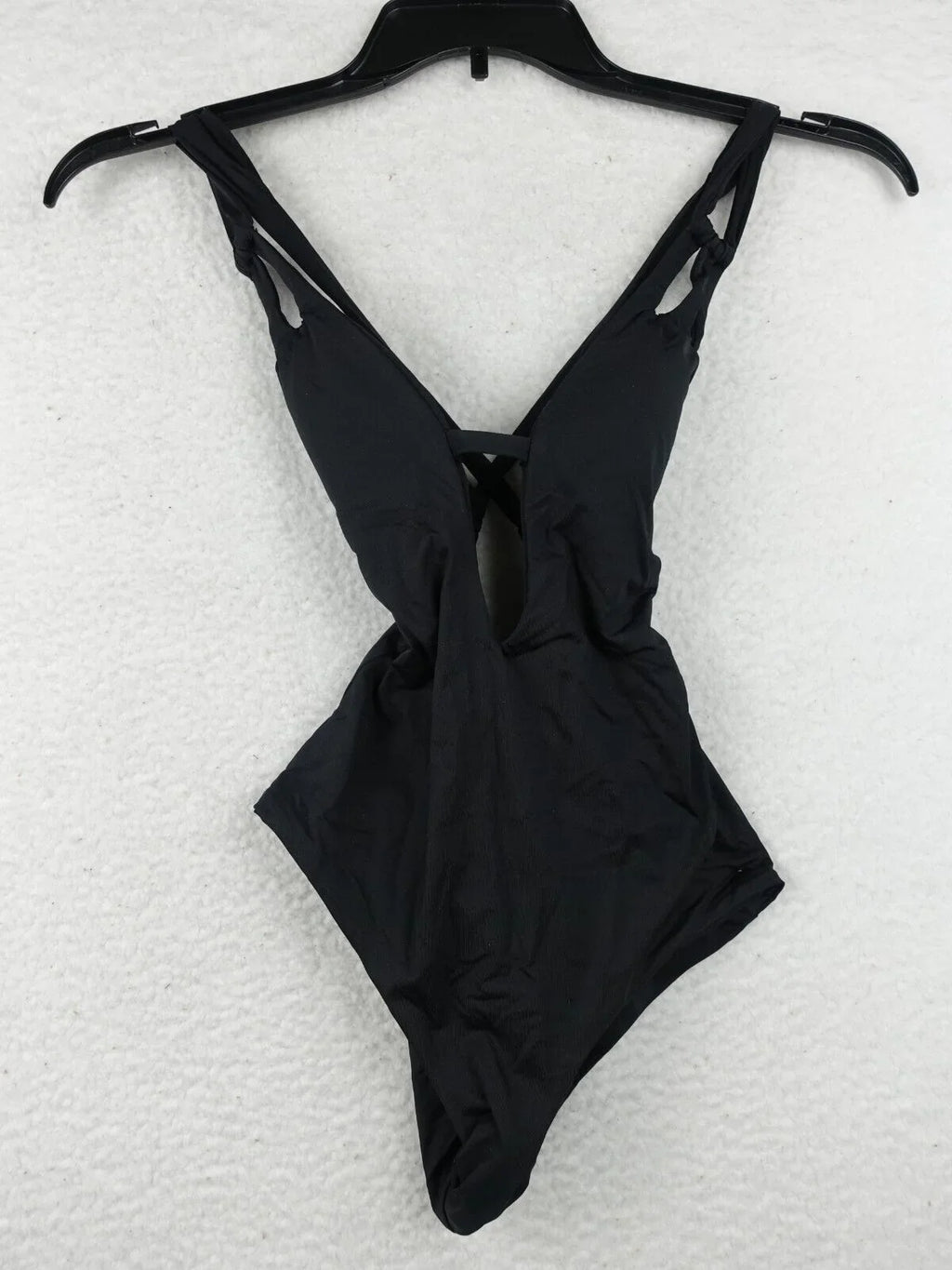 Swimsuit Skylar Rebecca One-Piece Plunge BECCA Virtue XS Black - - Color Code