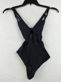 Swimsuit Skylar Rebecca One-Piece Plunge BECCA Virtue XS Black - - Color Code