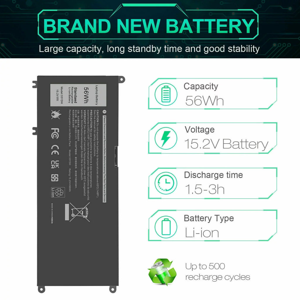 3779 G3 J9NH2 17 G7 PVHT1 7588 5587 15 for 3579 15 15 Laptop Battery G5