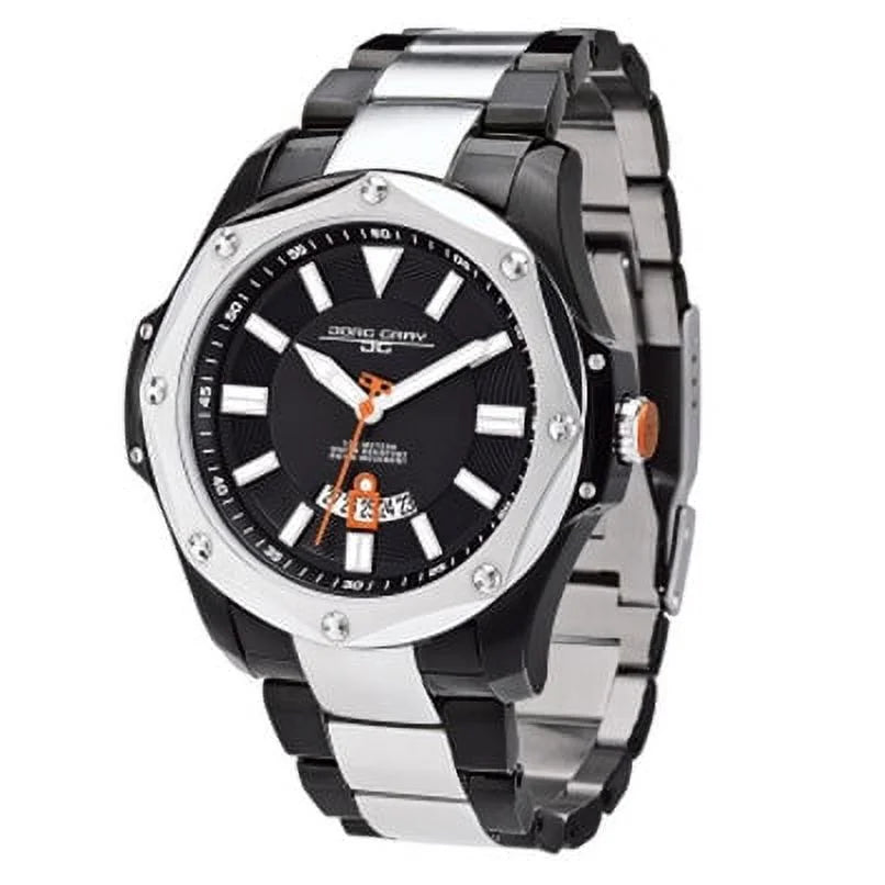 Strap Black Chronograph Black JG5600-21 Dial Integrated With Watch Men's Silicone
