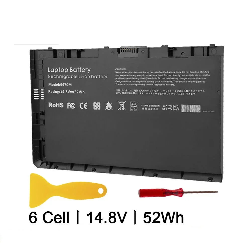 for 9480m Battery EliteBook HP BT04XL Ultrabook Replace Folio