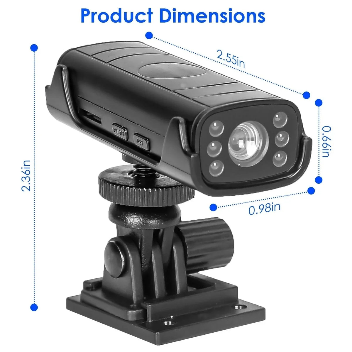 Vision Base Night Rechargeable Camera Camera Wireless Adhesive Guide Hitch Camera Vehicle Reverse Backup with Flexible