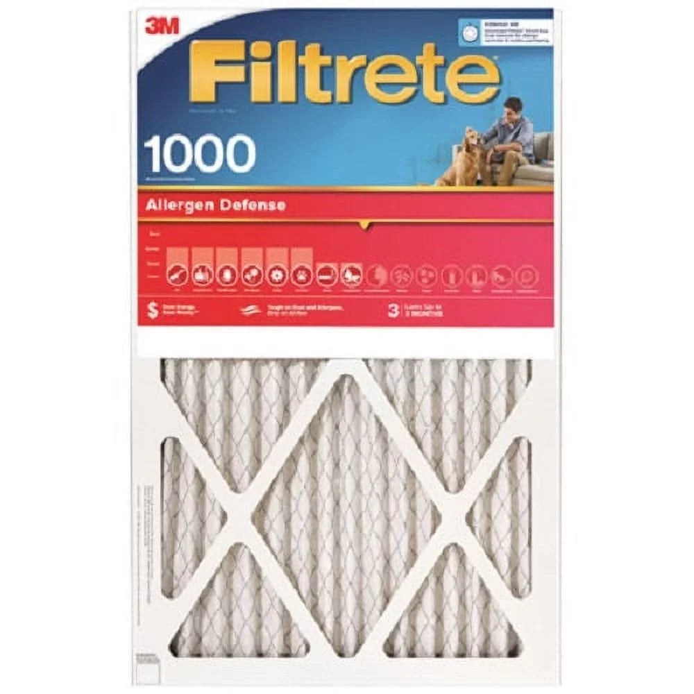 25" Filter Air Quantity 16" 3 of 4 Red Pleated 3M - x Filtrete 1" Disposable x 1000 Month 9801-4 MPR