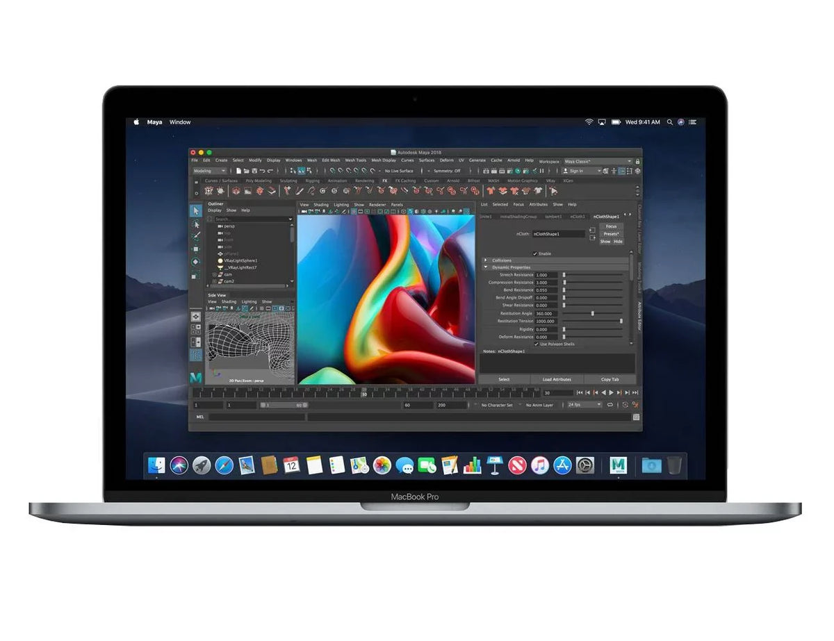 Sierra 2.2Ghz 2880x1800 Silver, MR962LL/A Mac 16GB Power 2018) 15.4-inch 1TB Bar) A Grade i7 Included Memory (Mid SSD Touch Macbook OS (Retina, Display Adapter 6-Core Pro