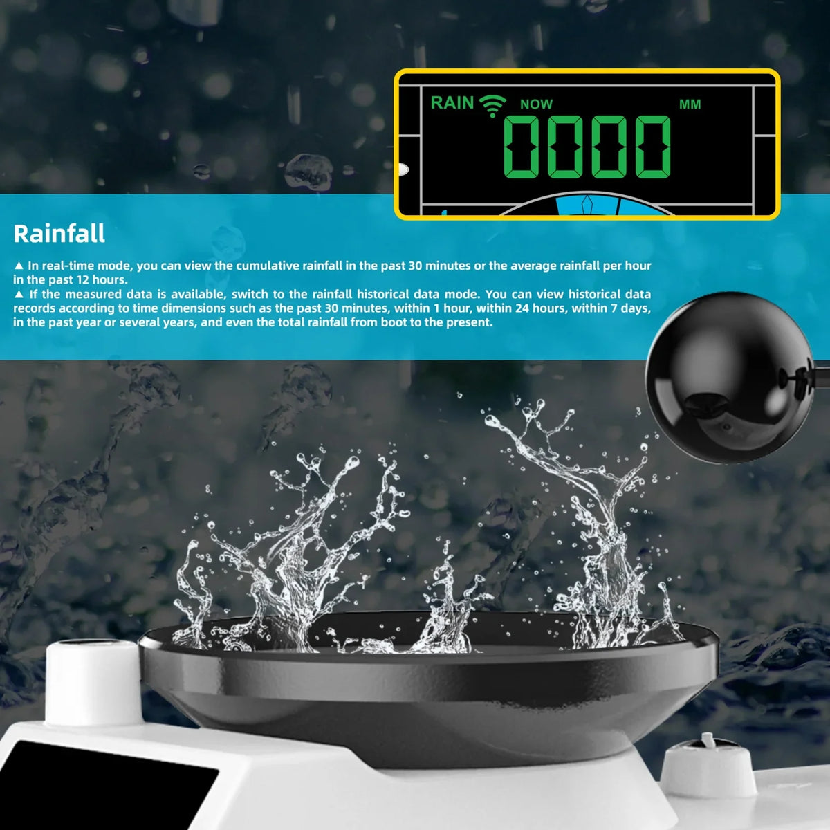 Backlit Hygrometer Alarm Display Digital Thermometer Wireless Clock Suzicca climate Indoor with Sensor Station USB Temperature Humidity climate Clock Forecast Station Port