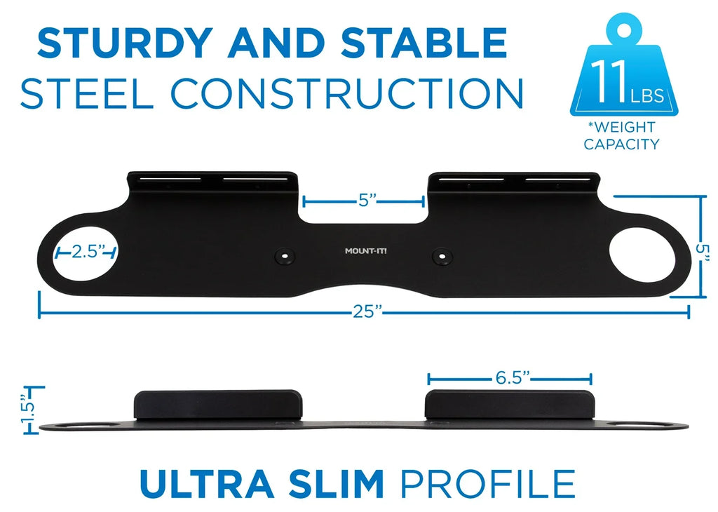 for Wall Wall for Beam Mount-It! Wall Soundbar Studs | Mount 16" Bracket Mount Sonos