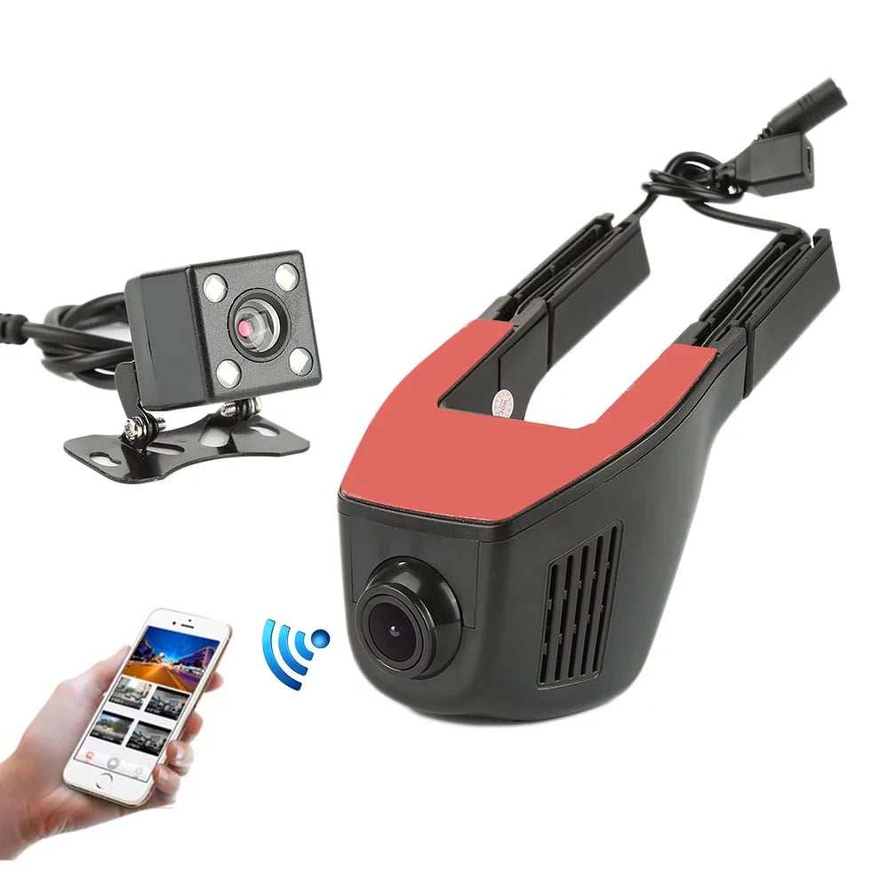 Camera DVR Digital Recorder rear Car Video camera Dash Wifi Camcorder Front 1080P HD
