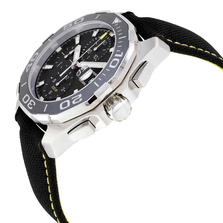 CAY211A.FC6361 Chronograph Tag Black Watch Men's Heuer Aquaracer Dial