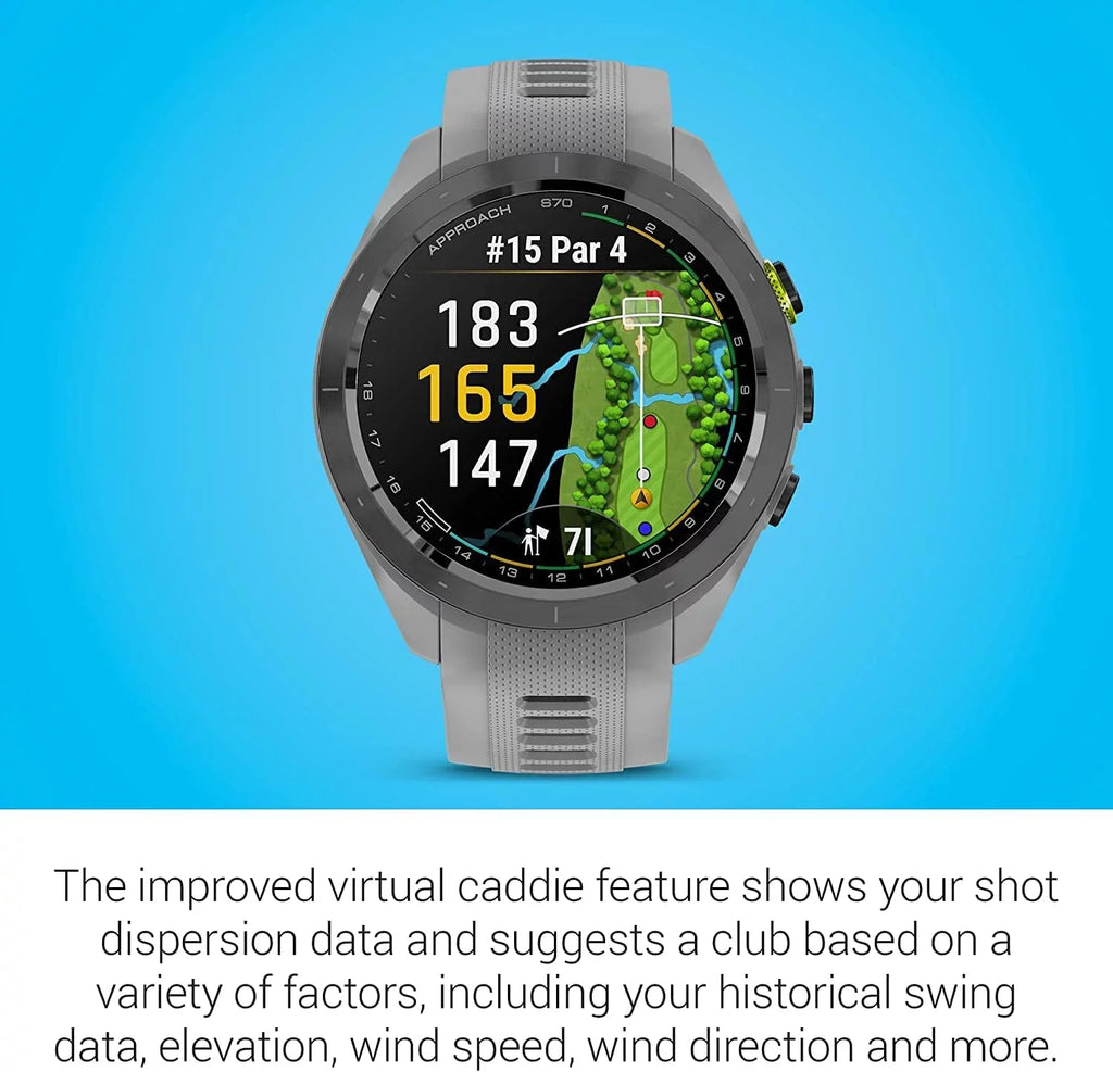 Black S70, Approach with (47mm) Garmin Accessories