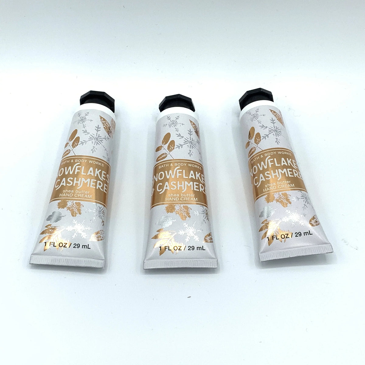 Hand and Cashmere 3-Pack, 1oz Cream Body Snowflakes Works & Each Bath