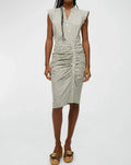 Army Veronica White Ruched 4 Shirtdress, Beard Women's