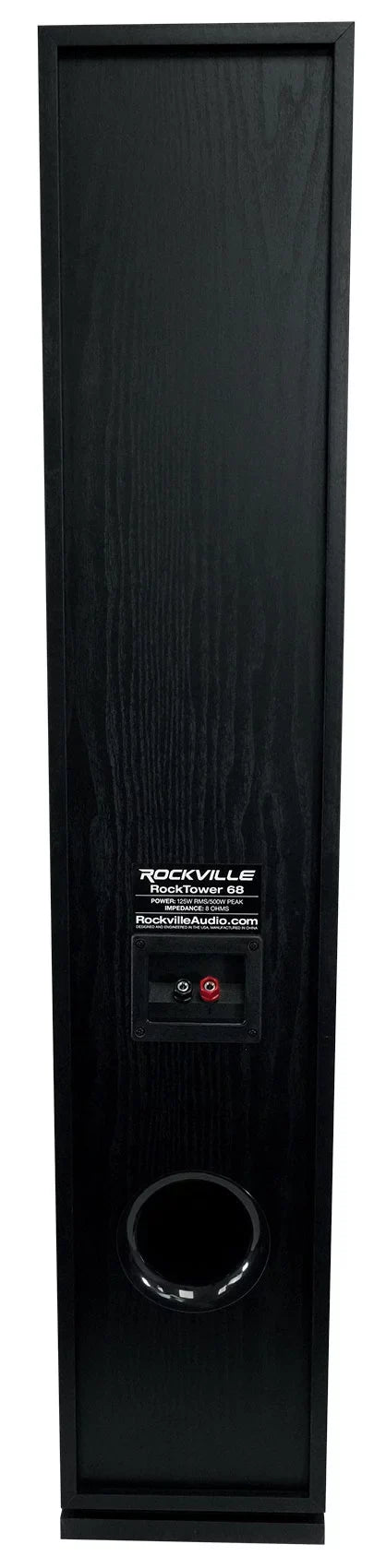 Tower 68B RockTower Ohm Home Rockville (1) Speakers 8 Black Passive Audio