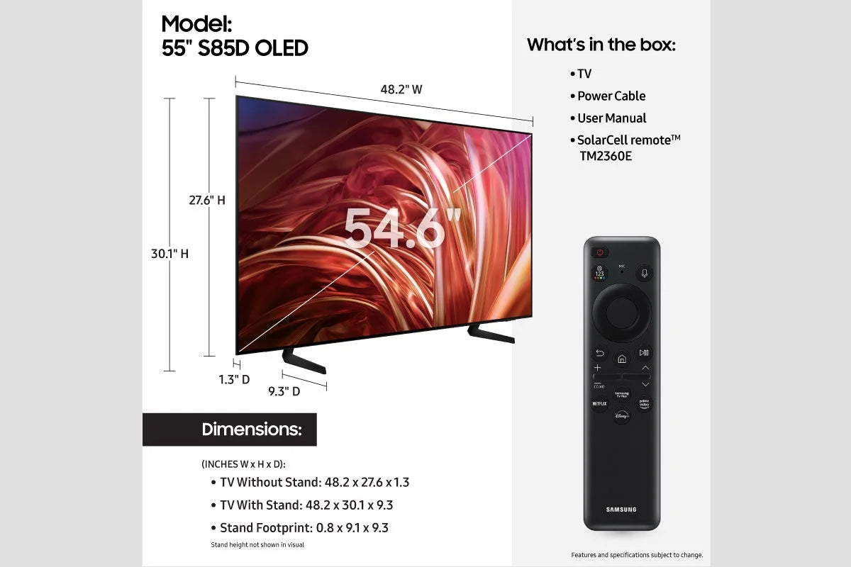 Smart Class TV 55” QN55S85DAEXZA S85D OLED 2024