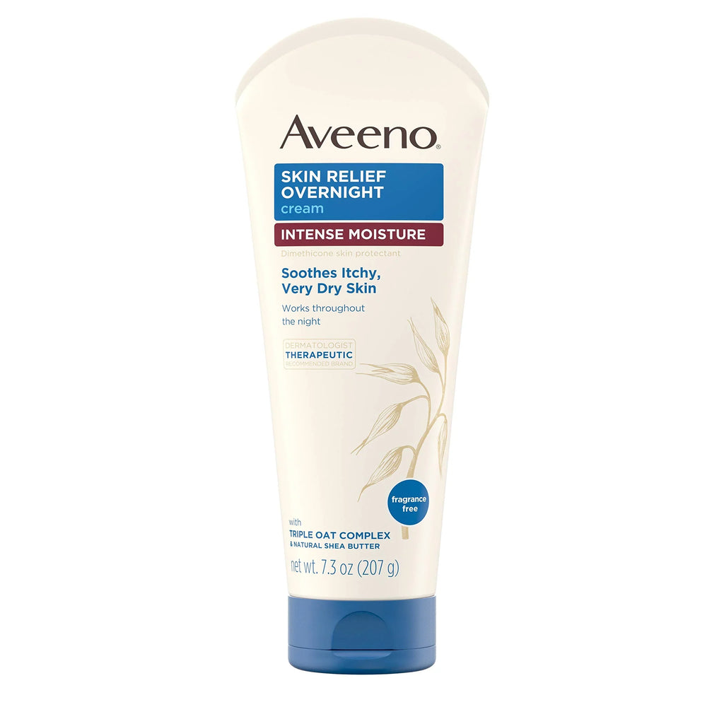 Overnight Skin With Protectant Fragrance- Itchy Dry Intense Complex & Natural Relief, Steroid-Free, Triple Relief & For Oz Therapeutic Moisture 7.3 Shea Skin Oat Butter, Aveeno Cream Dimethicone Skin