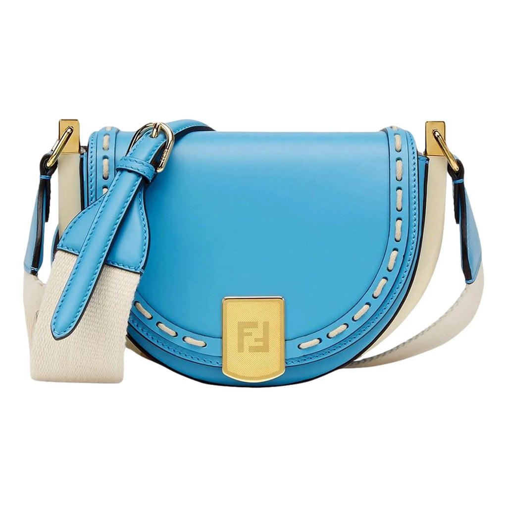 Moonlight Bag Blue Fendi Satchel Leather Cyber Crossbody