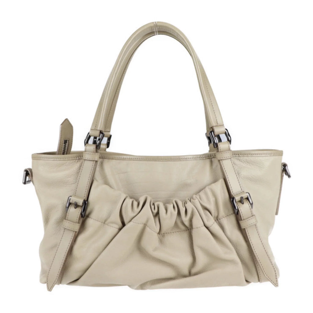 2WAY tote beige (Good) BURBERRY bag Pre-Owned Burberry leather shoulder