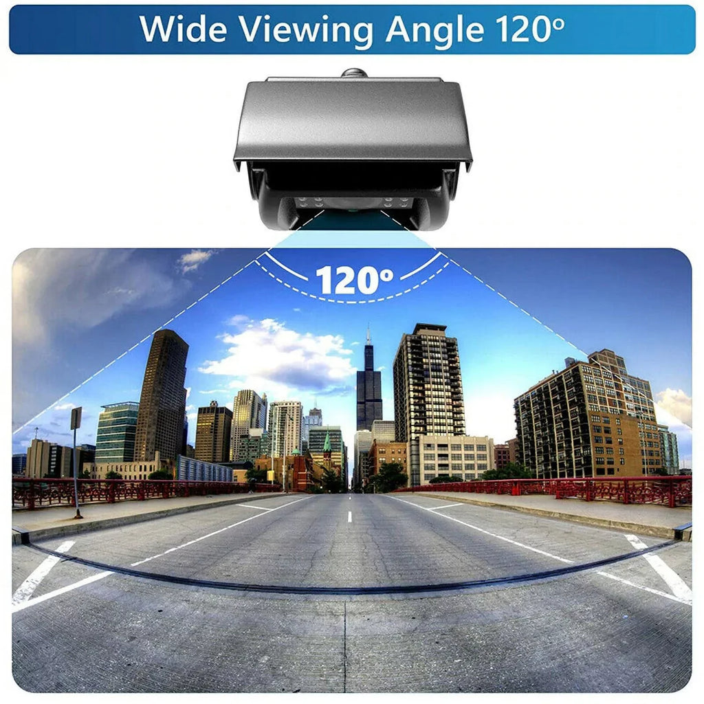 cable 18 Night parking for Monitor IR with Van LED RV system Bus reverse feet Car Vision+32 Truck TFT 12V/24V camera 7inch Car LCD
