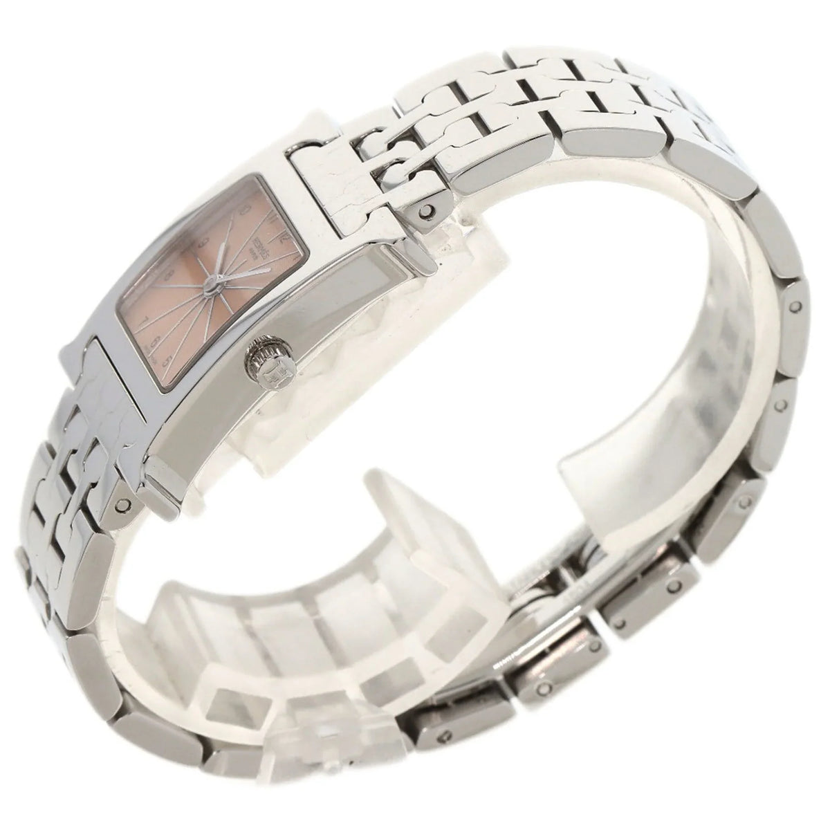Stainless H HH1.210 Wristwatch Hermes Watch Ladies HERMES (Good) Pre-Owned Steel/SS