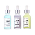 Serum, Firm - Glow, Free, and Free, Targeted Skincare Combo Facial Ingredients Cruelty Labs Paraben Supercharged, Hydrate, of Valjean Bottles - Pack 1oz